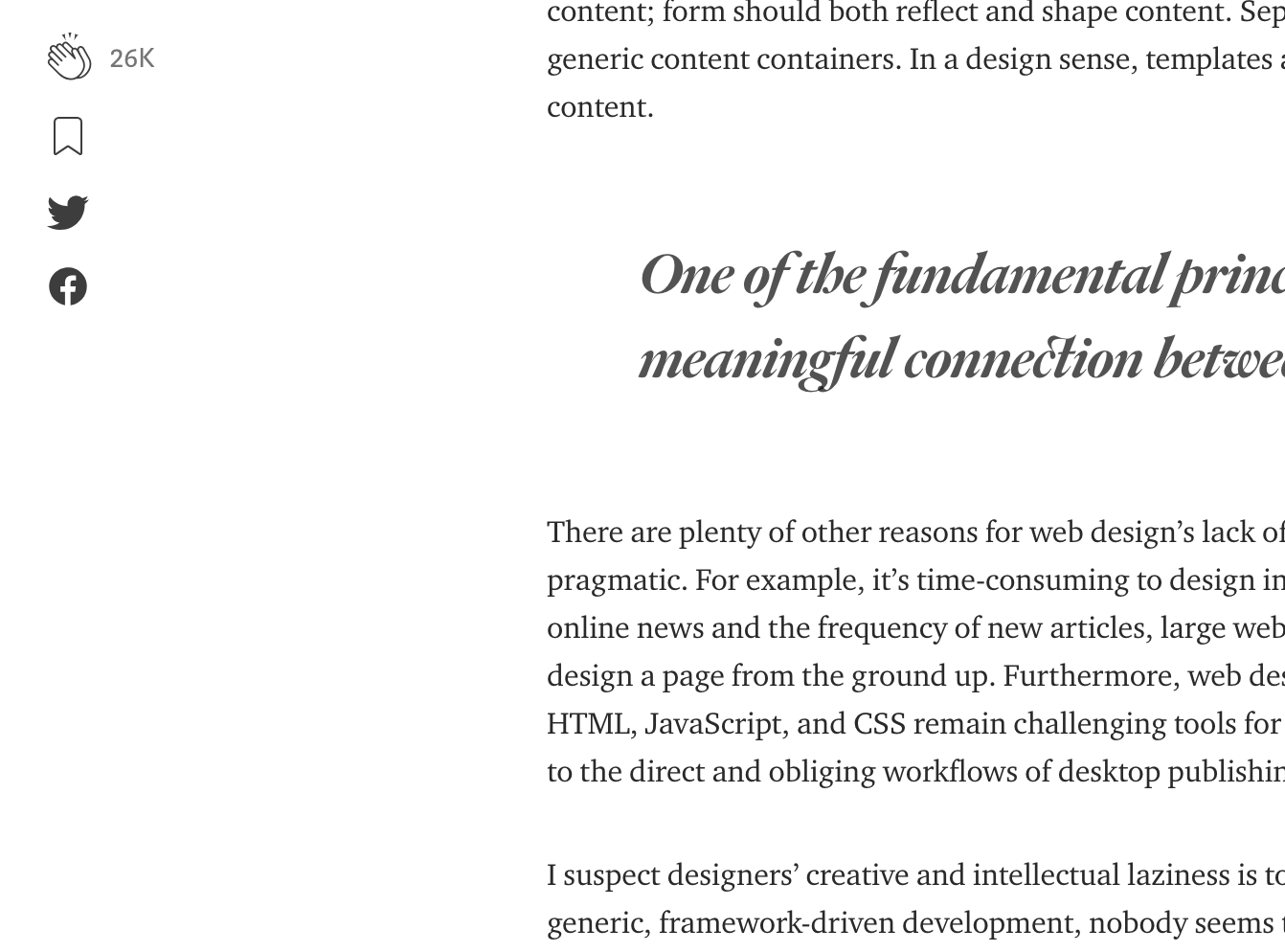 Medium - Small Font Size