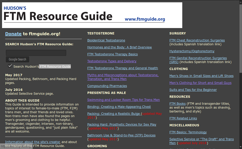 Hudson's FTM Guide Dark Mode