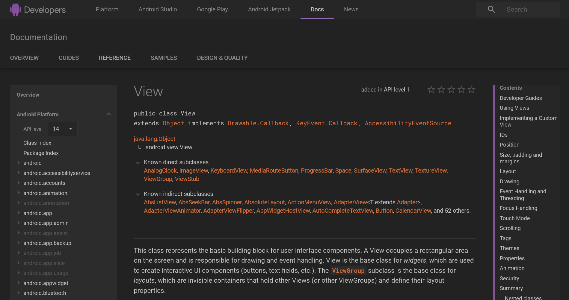 Android Developers - Invert Dark
