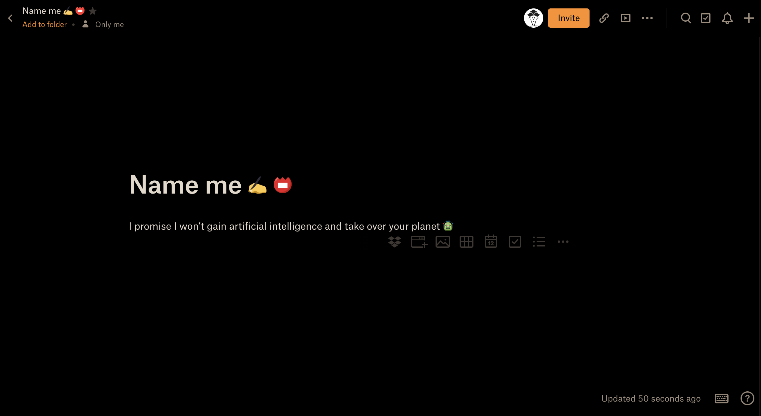 Dropbox Paper Dark Mode