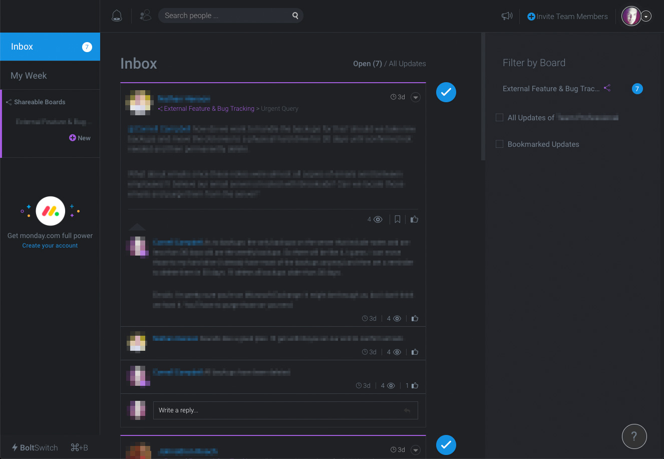 Monday.com Dark Mode