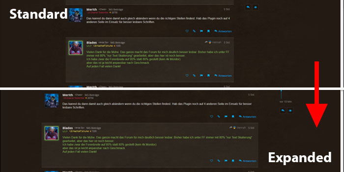 Blizz. forums (horizontal space)