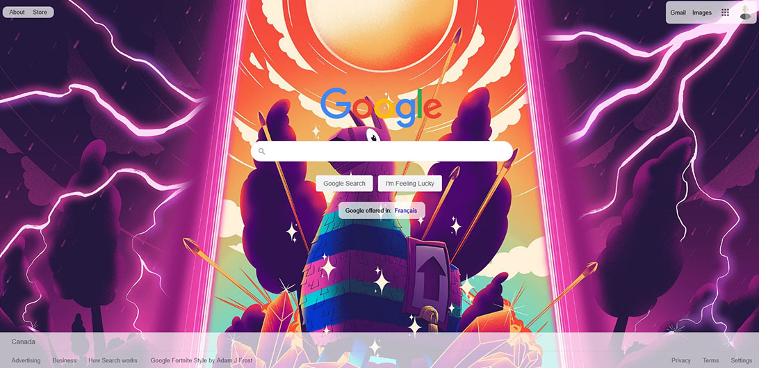 Google Fortnite Style