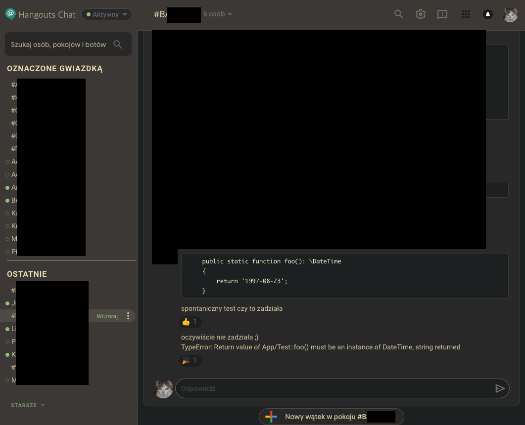 Google Hangout Chat Gruvbox Theme chat.google.com
