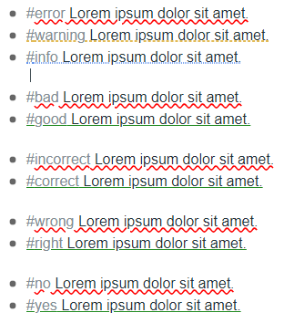Workflowy Colored Underlines