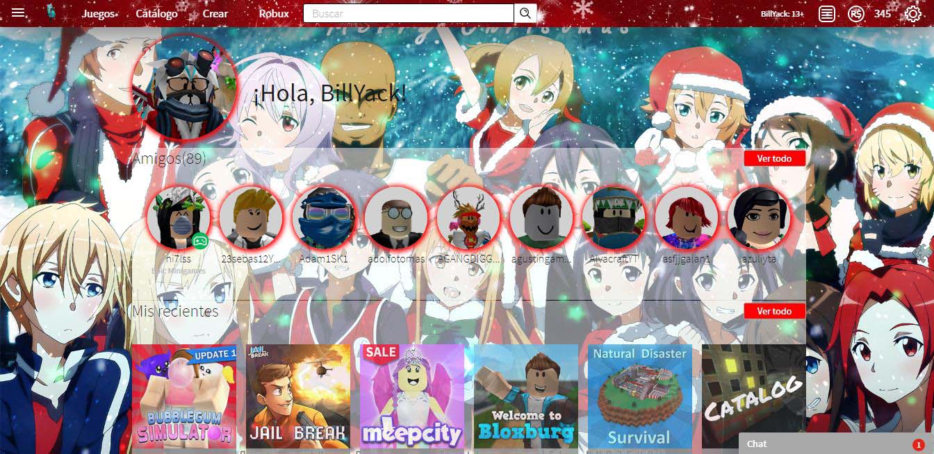 Roblox Anime Sword Art Online Christmas (Navidad)