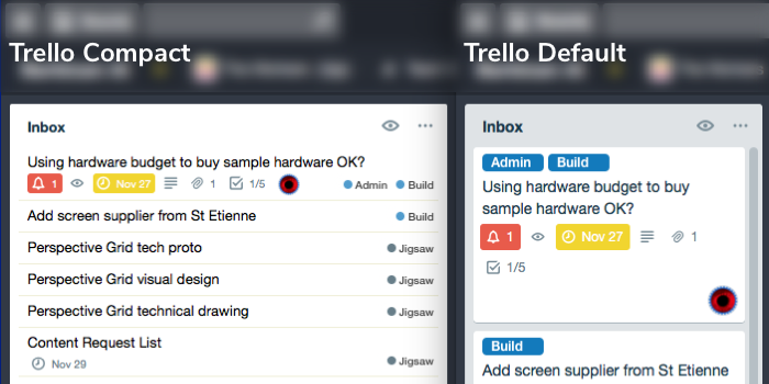 Trello Compact Lists