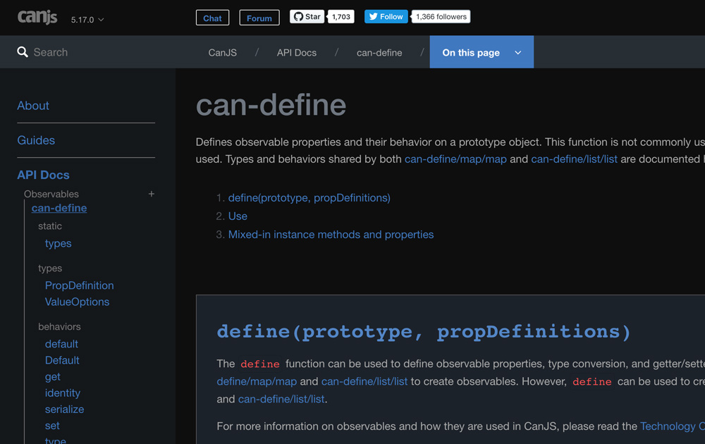 CanJS - Simply Dark