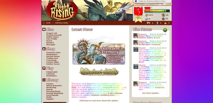 Rainbow Theme for Flight Rising