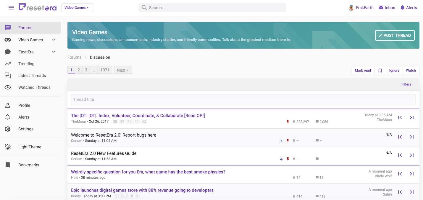ResetEra 2.0 SFW (No avatars)