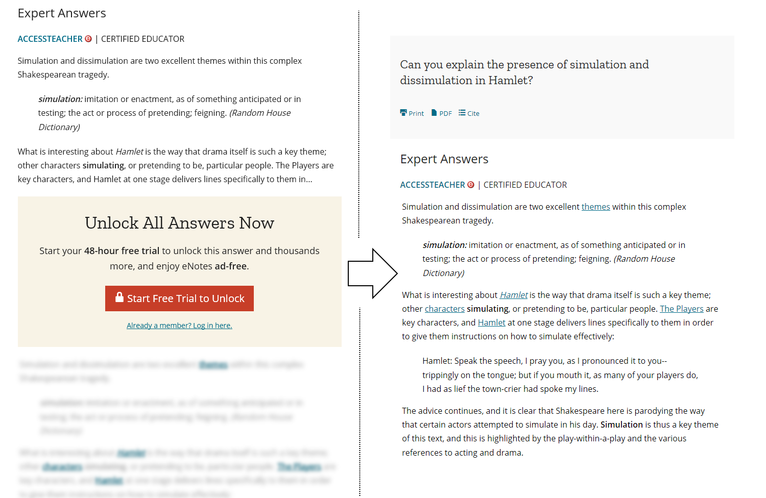 eNotes Expert Answers Unobscure