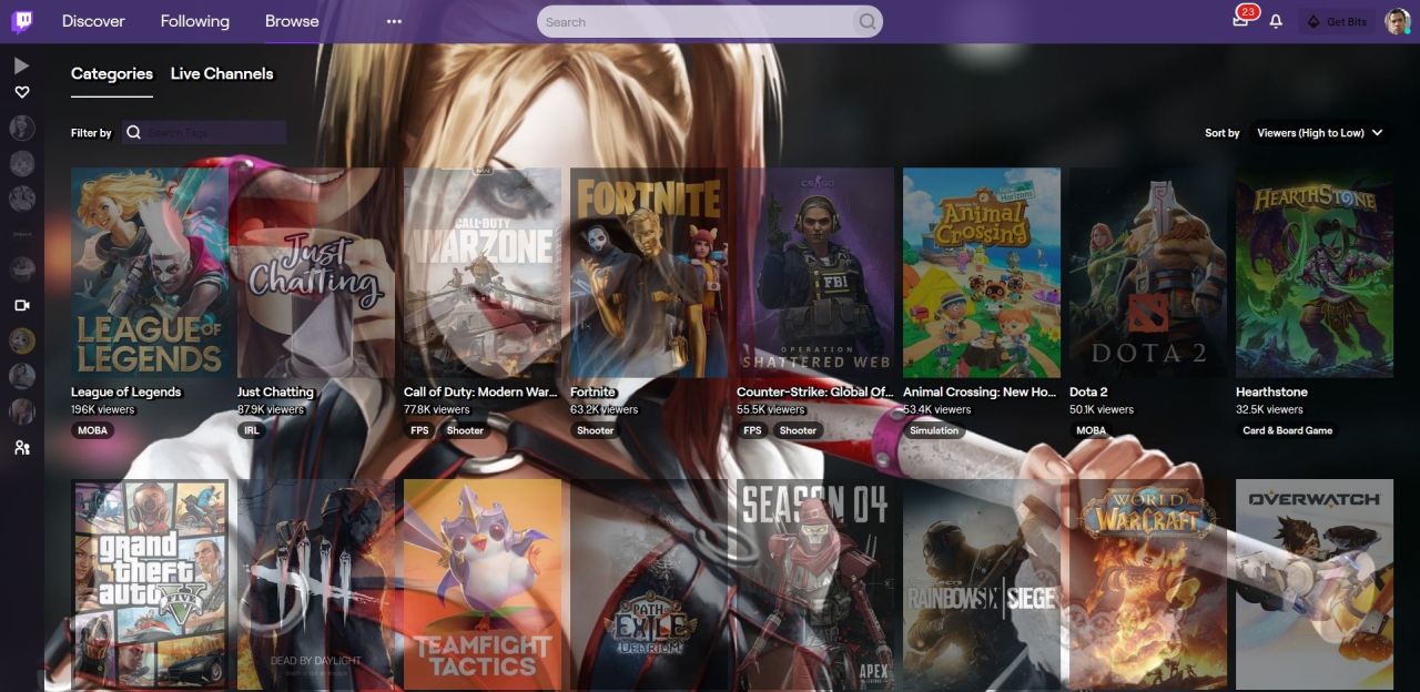 Twitch -  Transparent 2019 redesign