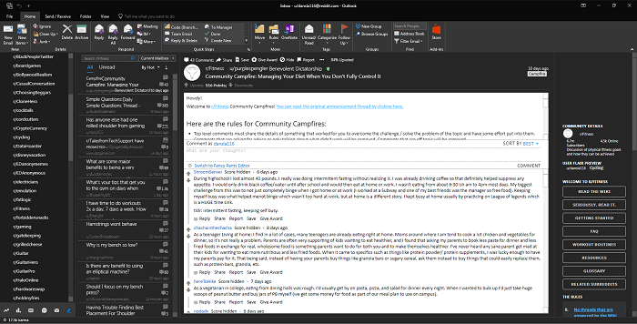 Reddit Outlook