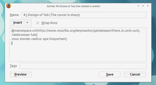 stylish dialog/editor font