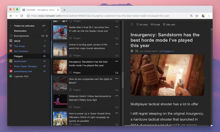 mrbohnke's Inoreader Awesomizer