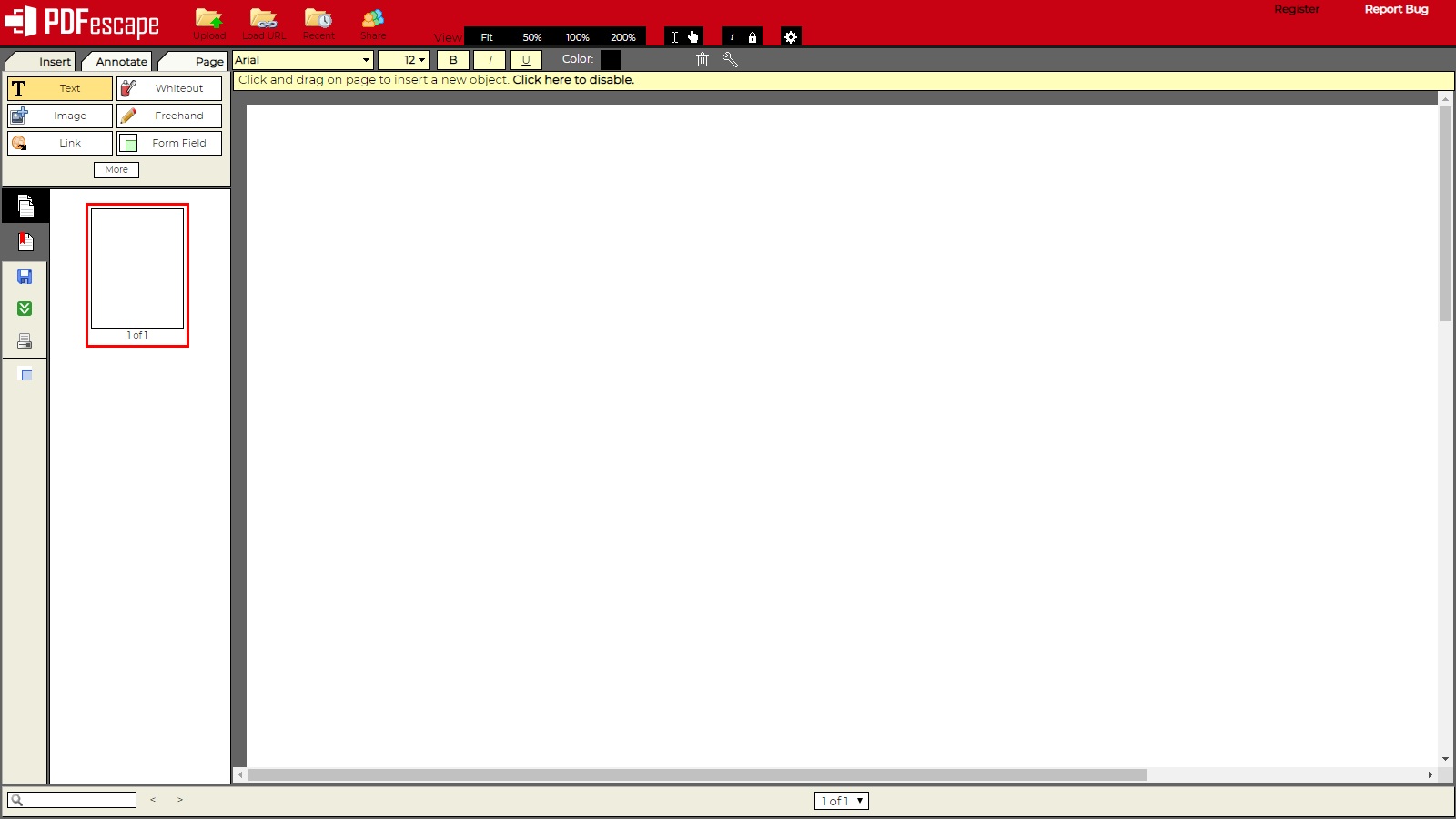 pdfEscape (Remove Sidebar)