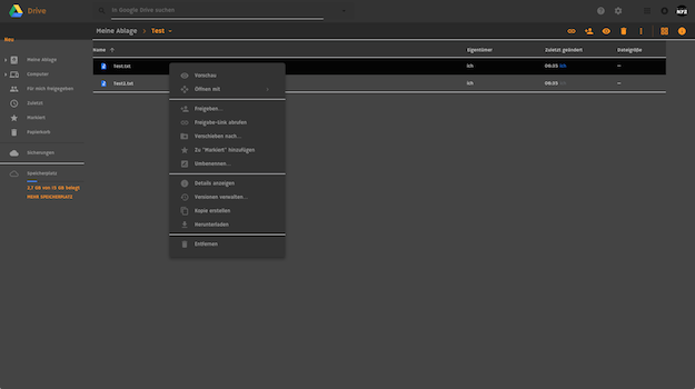 Google Drive Dark  12.2018