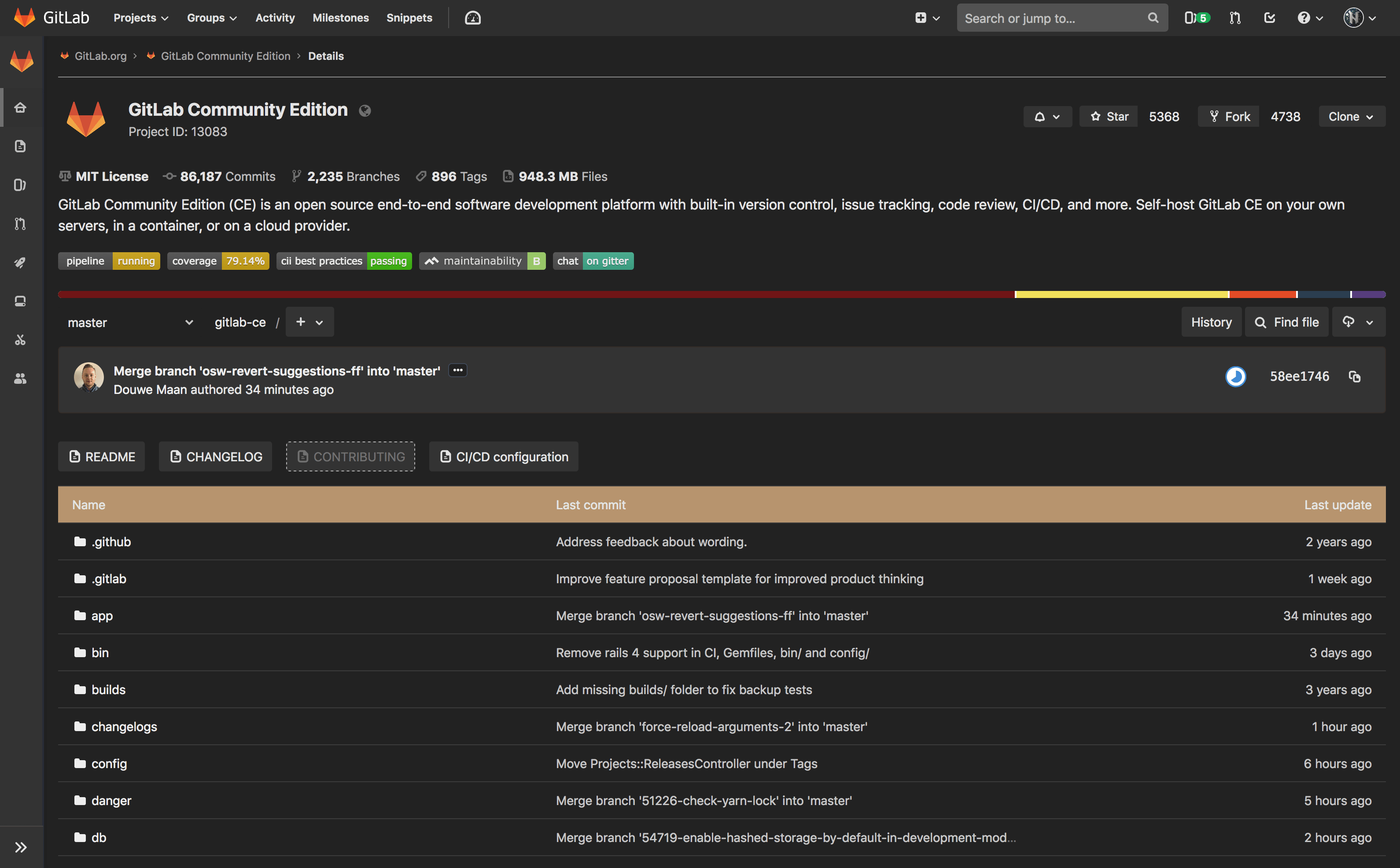 Gitlab Dark Latte Orange