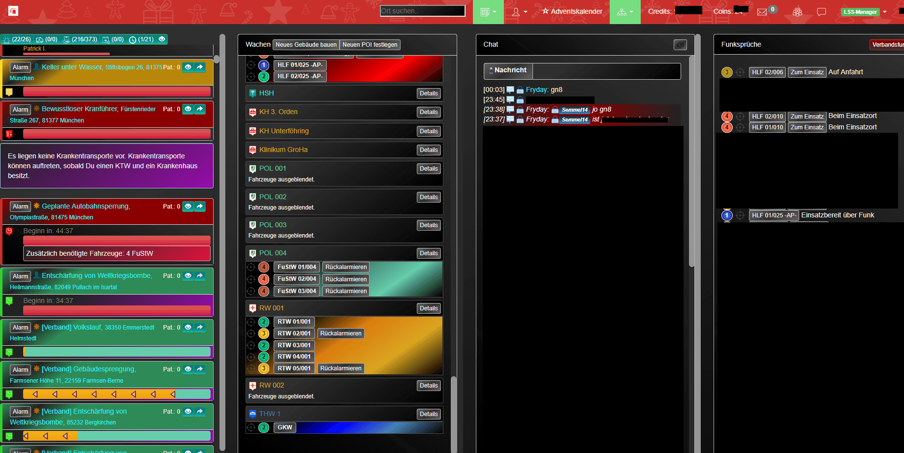 Dark Theme incl. LSSM @ Leitstellenspiel.de
