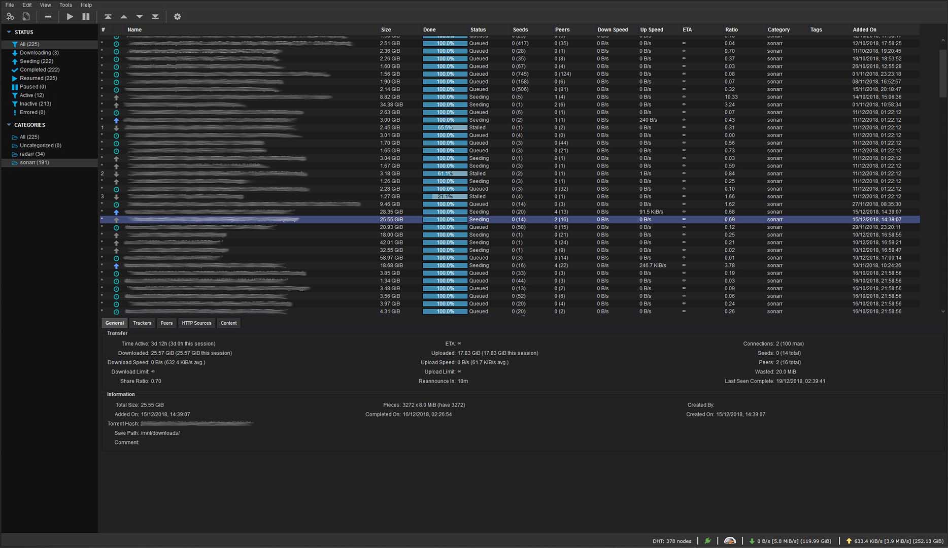 qBittorrent Web UI - Dark Minimal