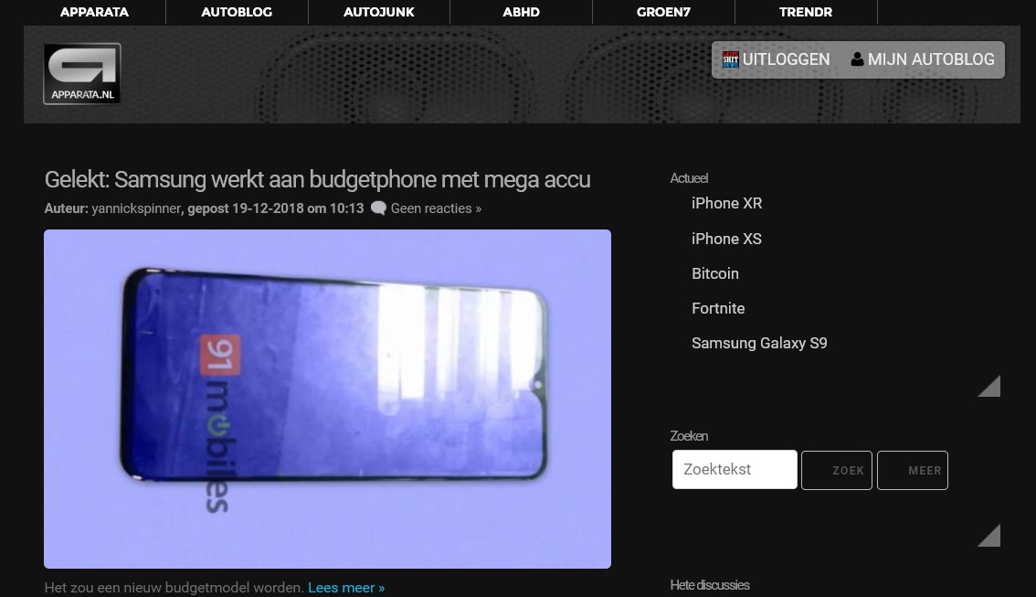 Apparata.nl Dark Theme (obsolete now)