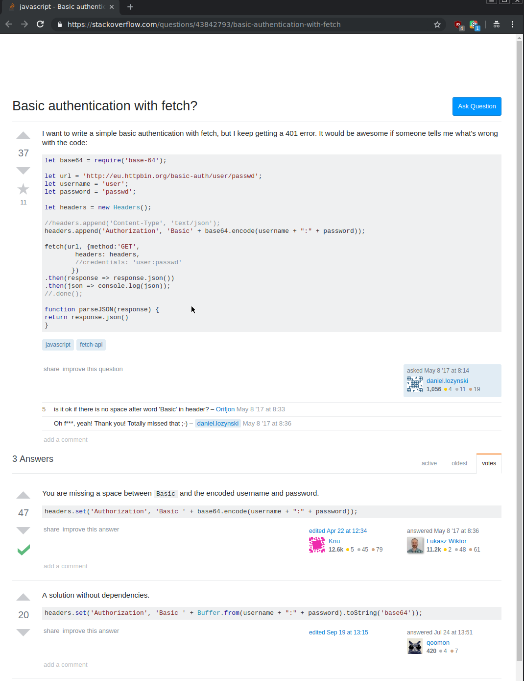 Clean Stackoverflow