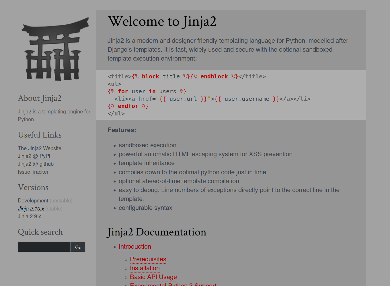 Flask and Jinja2 is Gray