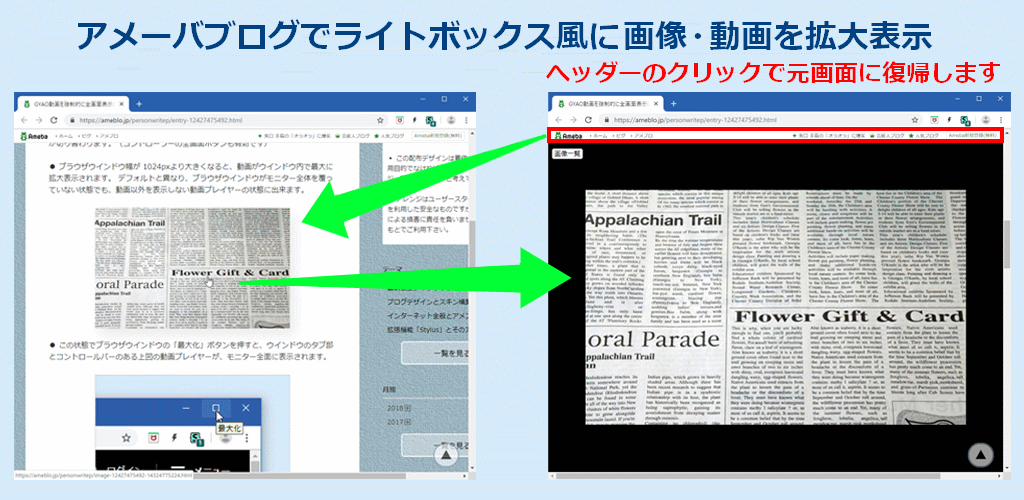 Ameblo Lightbox