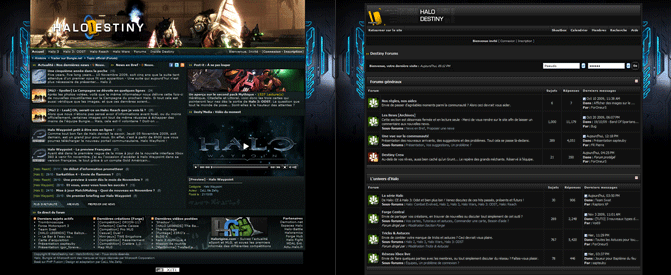Halodestiny - Theme (website & forum)