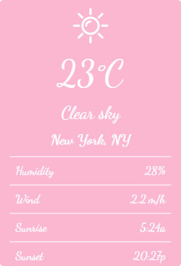 Pink Weather