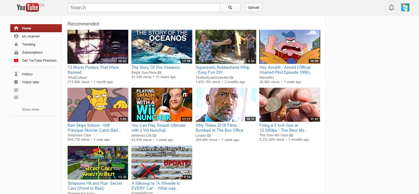 YouTube Late-2012 Theme