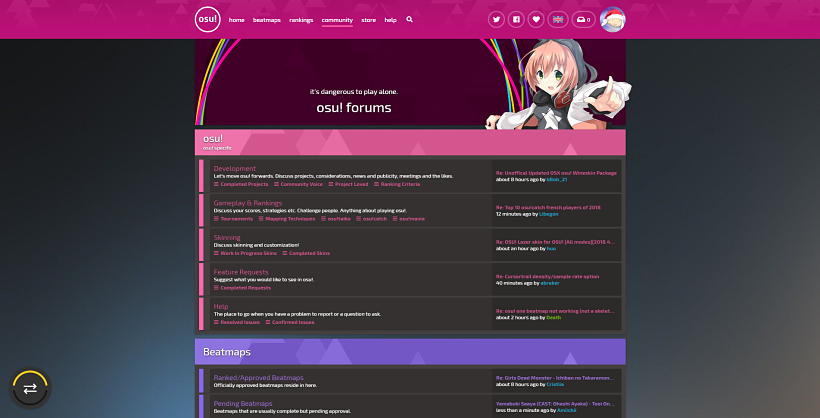 osu! dark theme