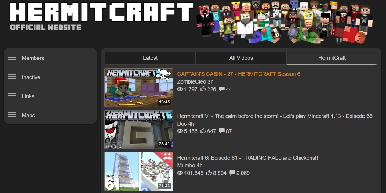 Hermitcraft.com Dark Style by High