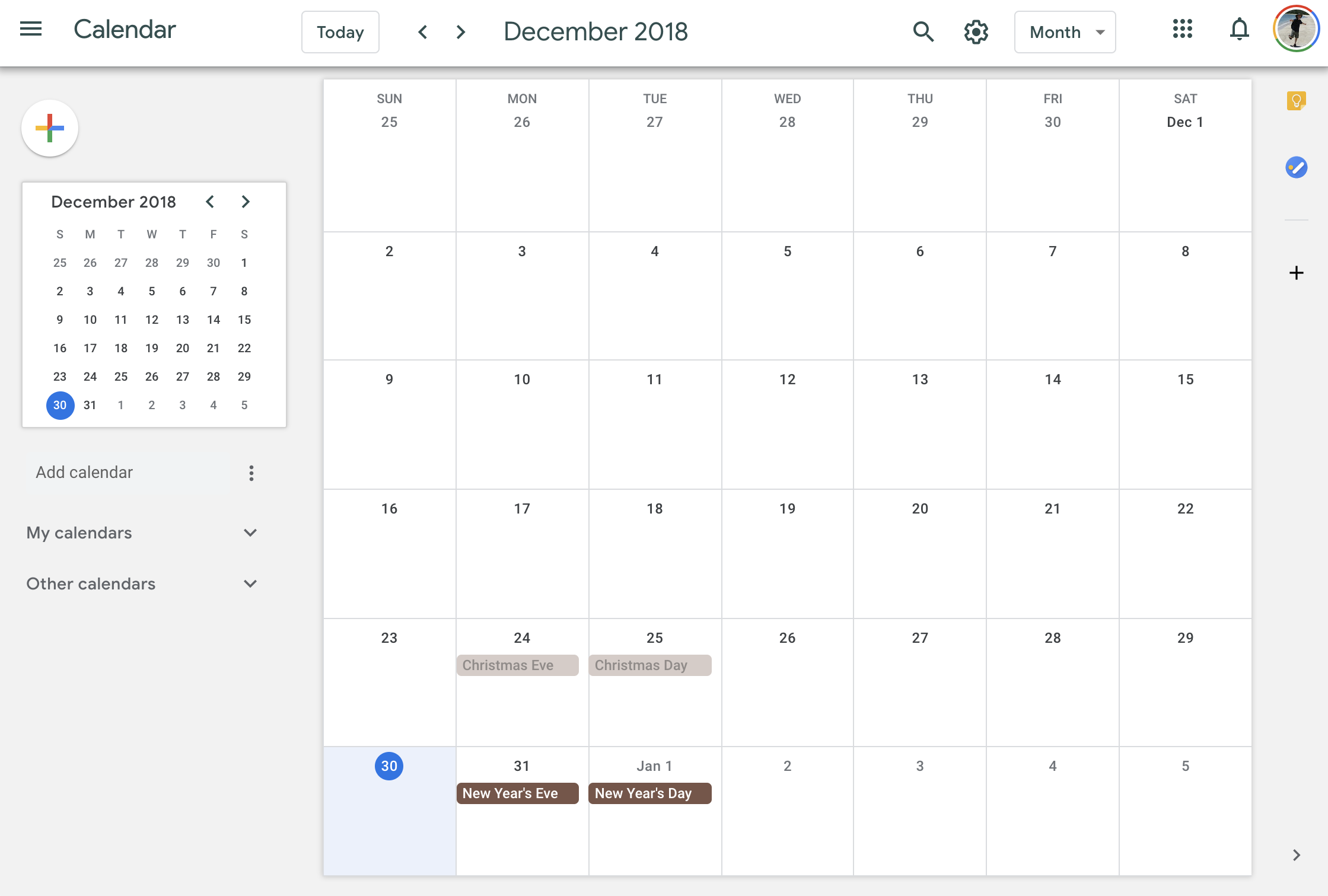 Inboxish Calendar