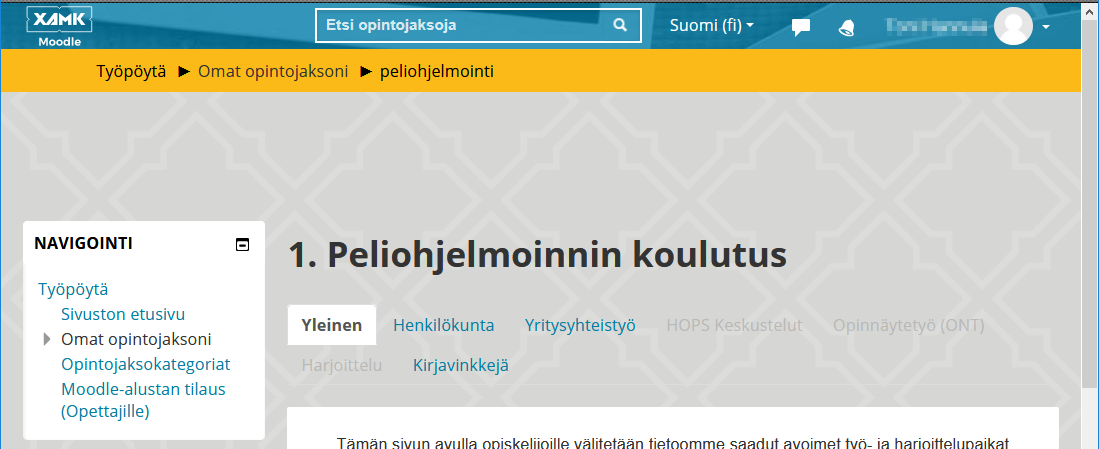 Moodle - Compact Header