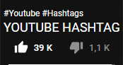 Youtube Hashtag + Like Bar Color
