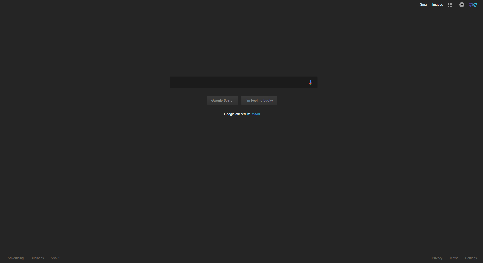 blank minimal google theme