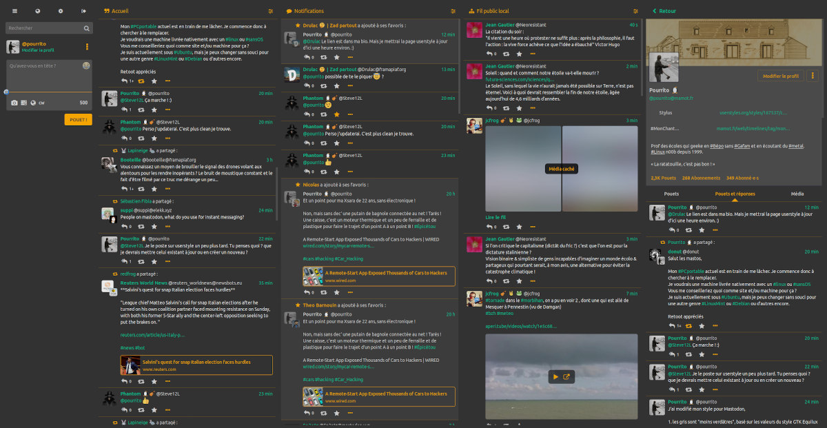 Canta Dark for Mastodon