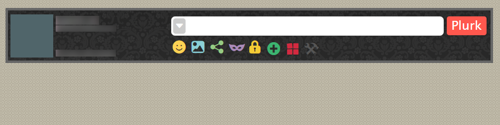 Plurk - Just icon + text box.
