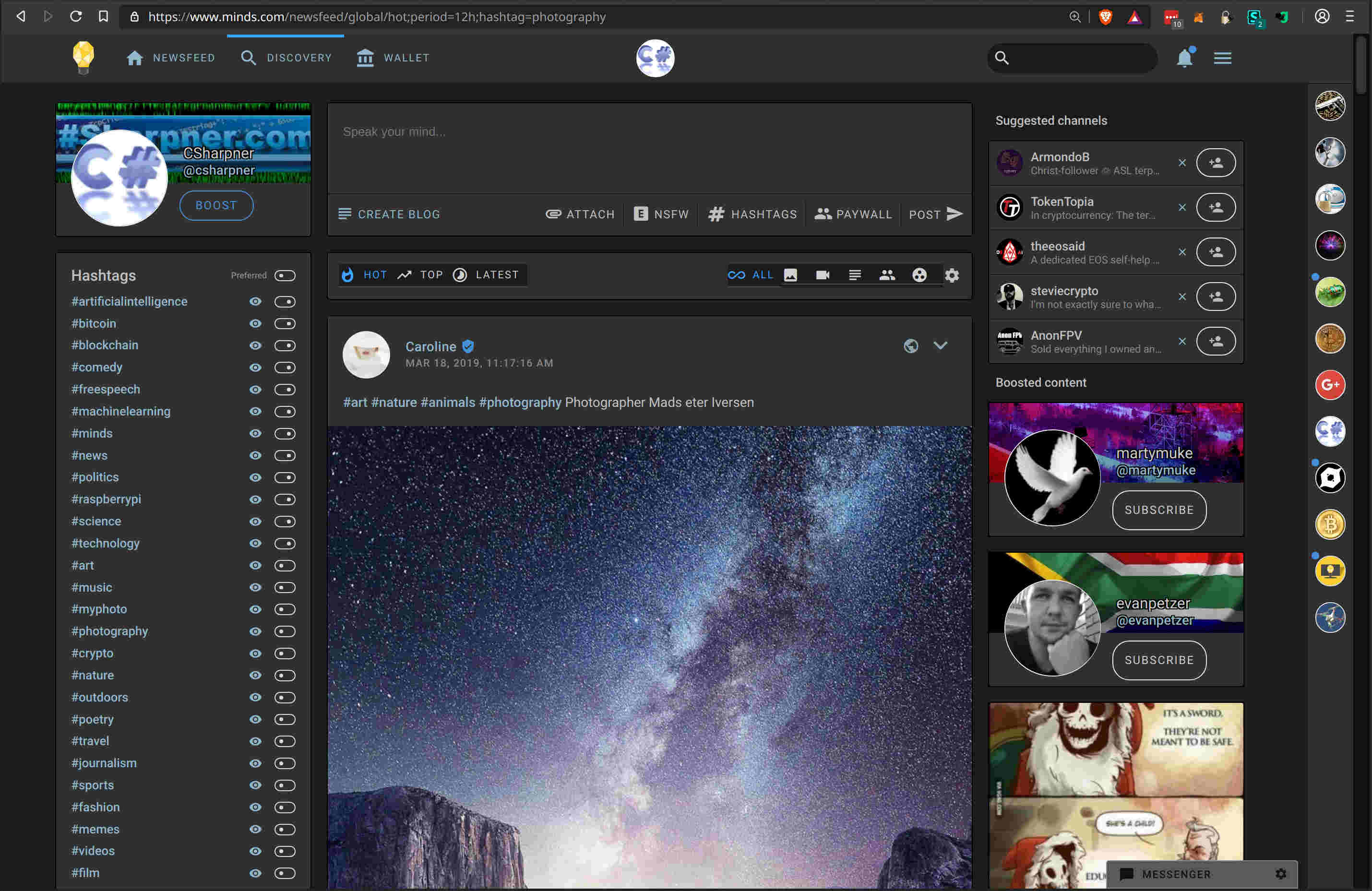 Minds.com CSharpner Dark
