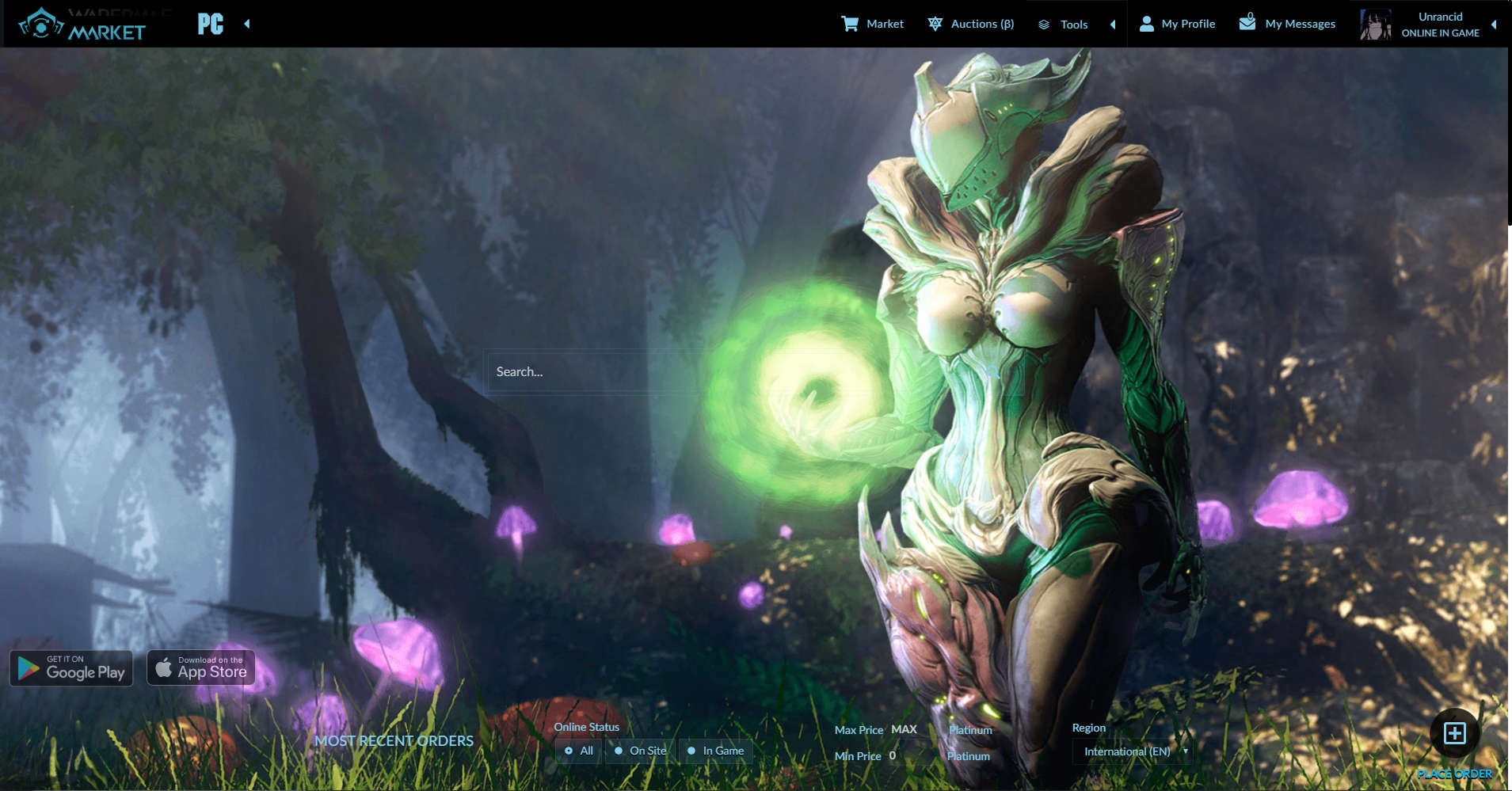 Dark Warframe.market