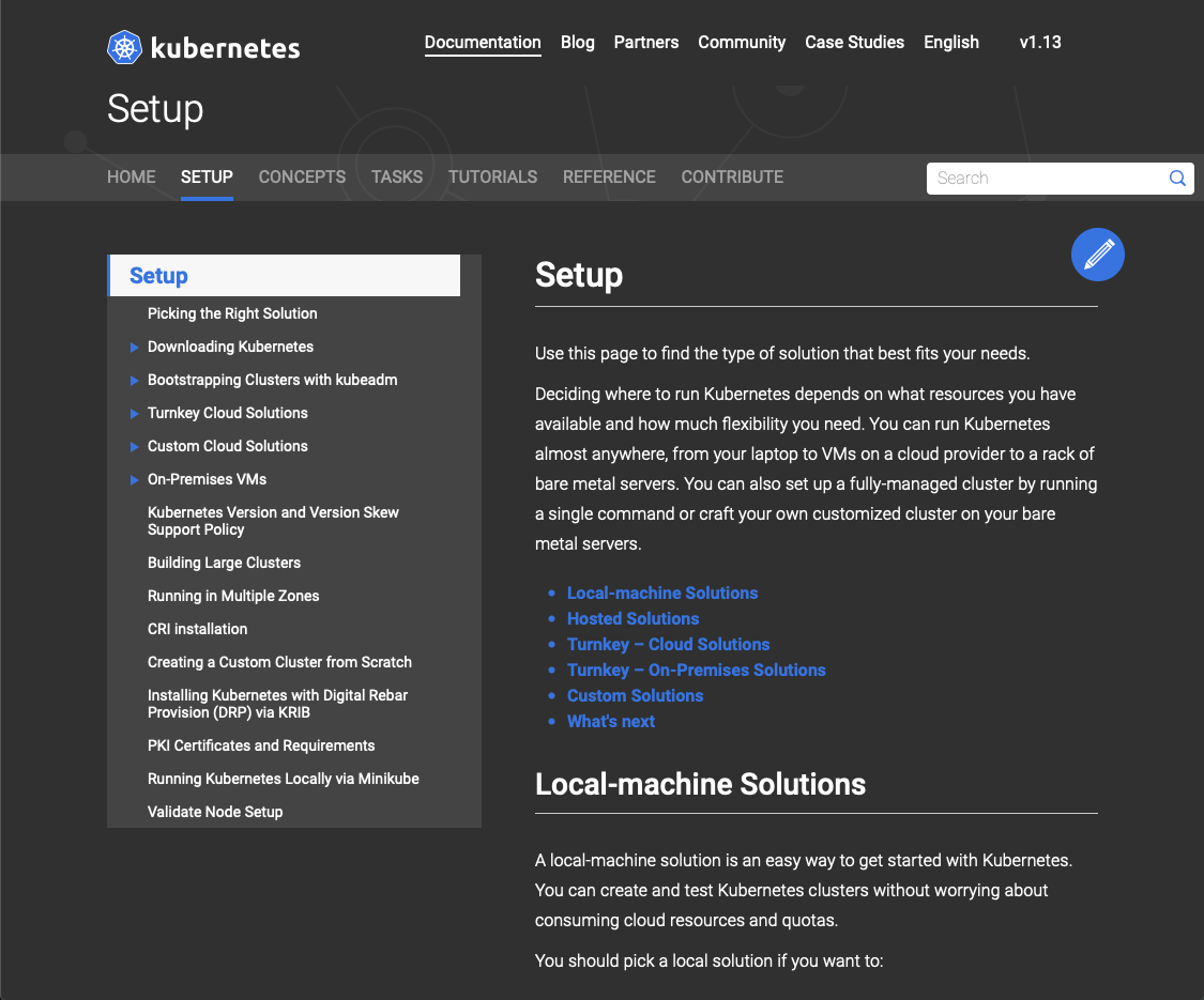 Kubernetes.io Dark theme