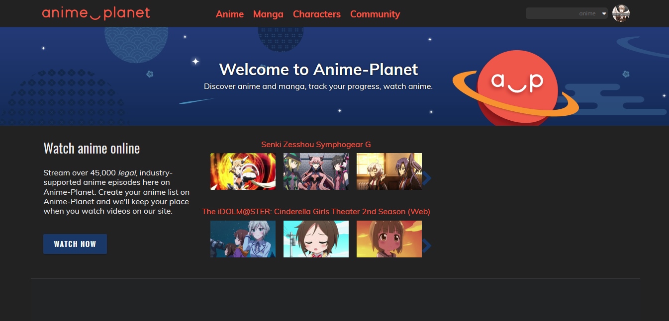 Anime-Planet Dark by hugonun