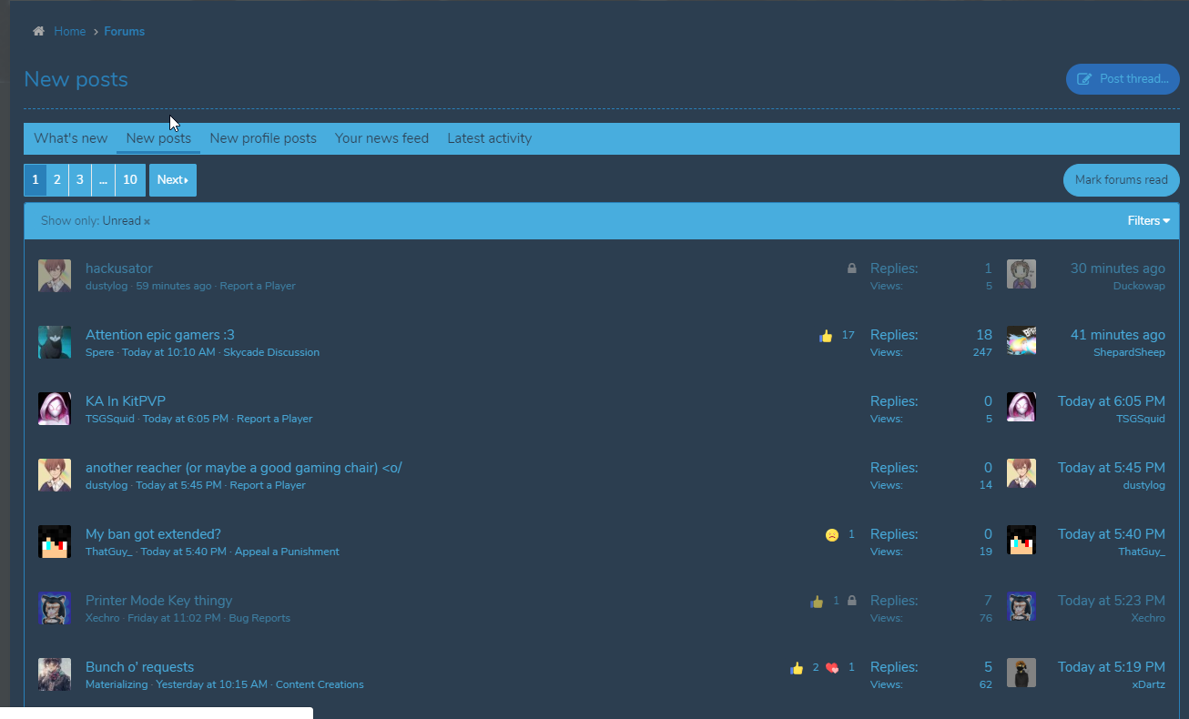 Skycade Dark Theme