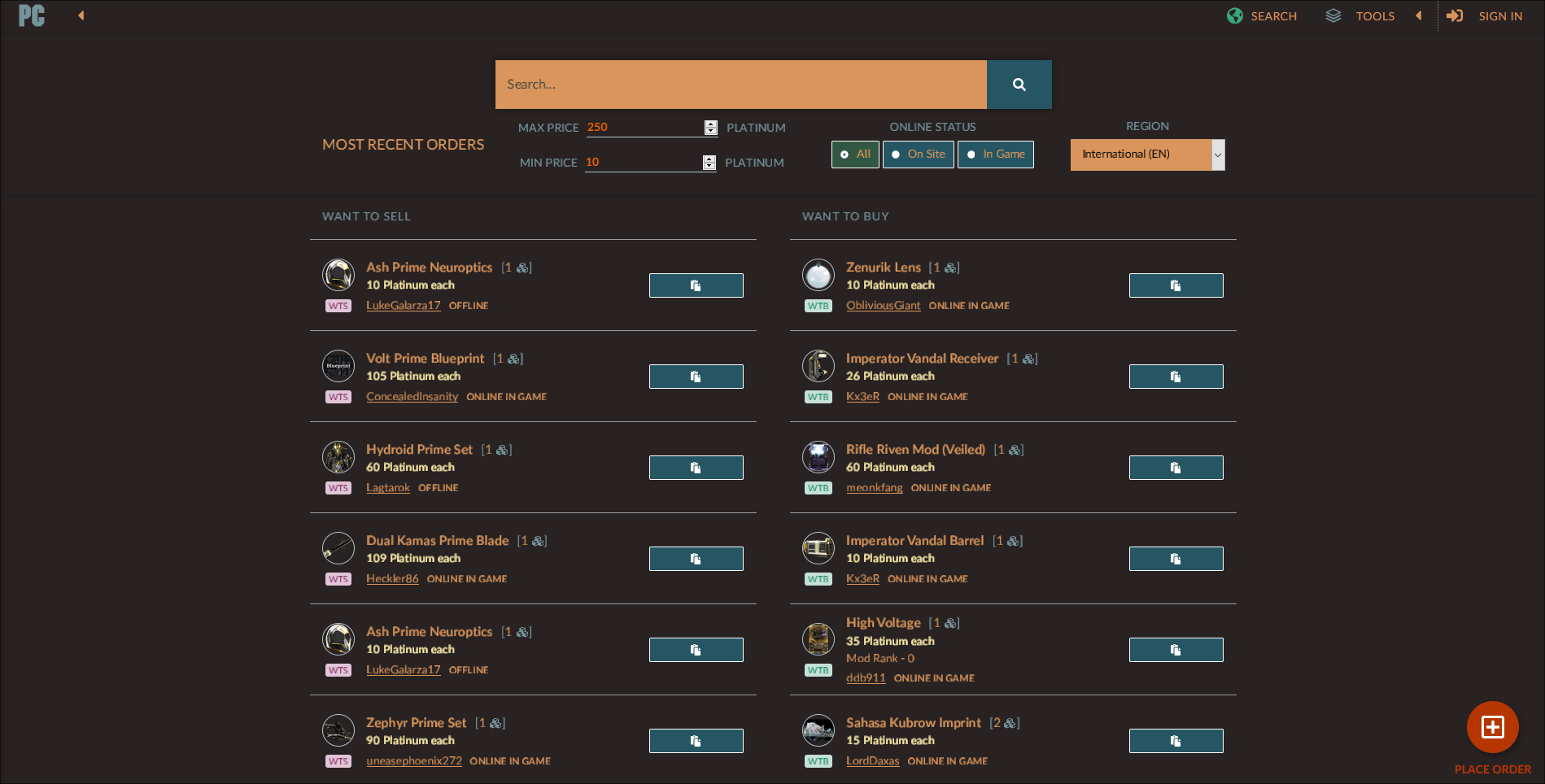 Warframe.Market Mellow(er)