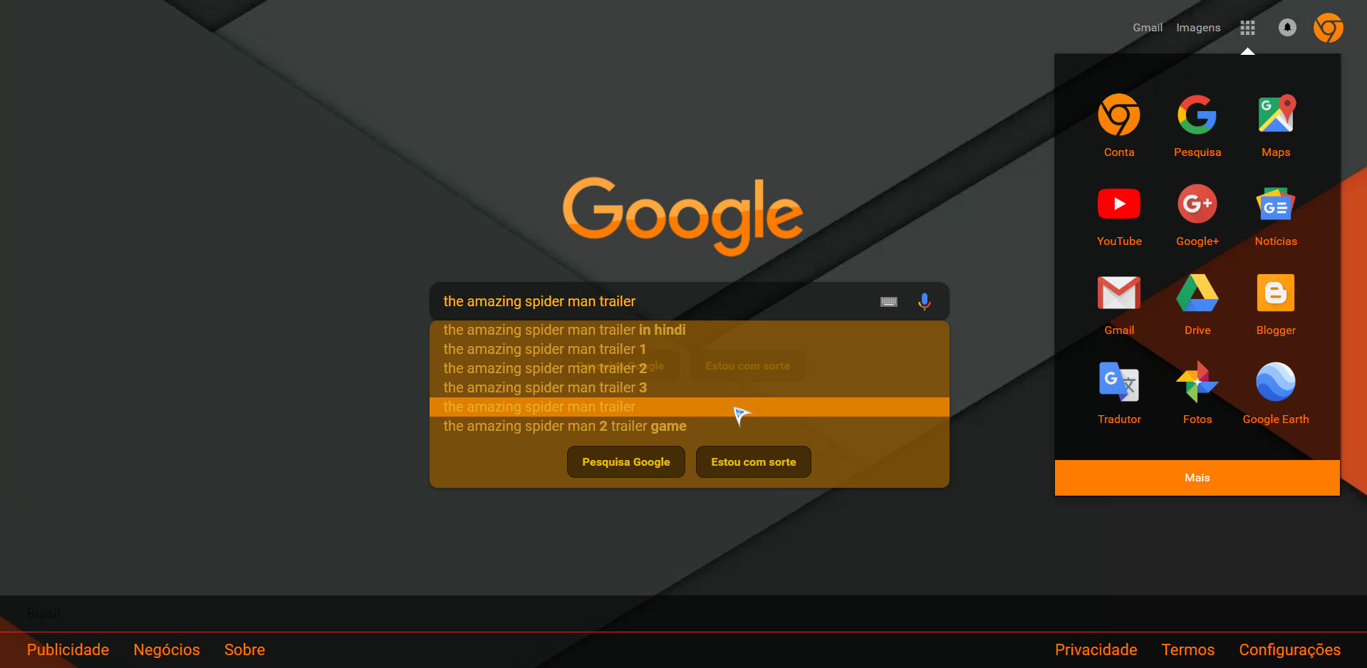 Google Orange Material