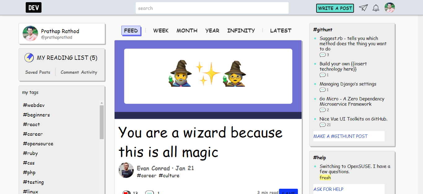 Dev.to Plain Background