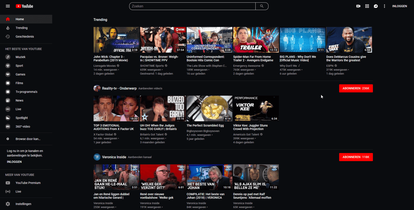 Youtube Midnight Dark *2019*