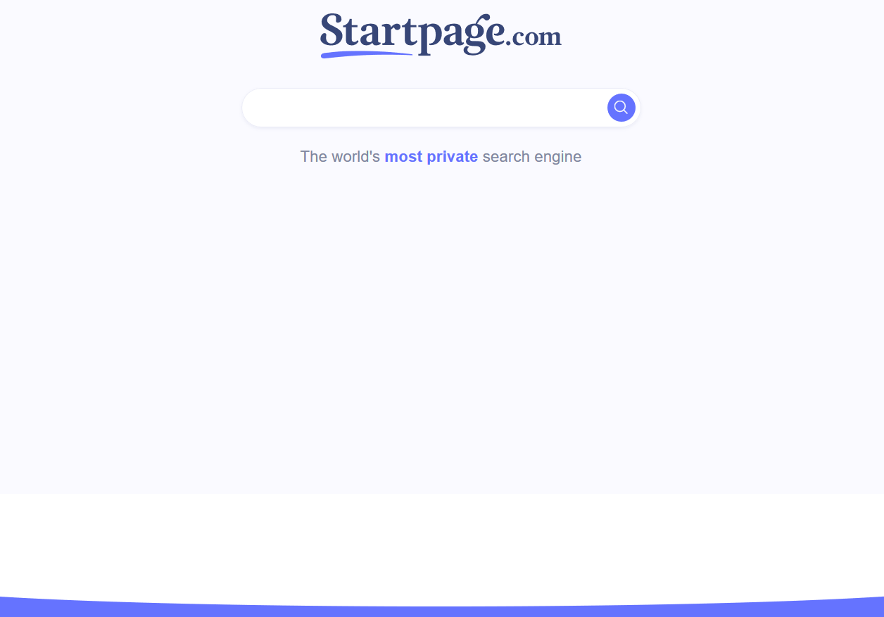 Remove startpage home clutter