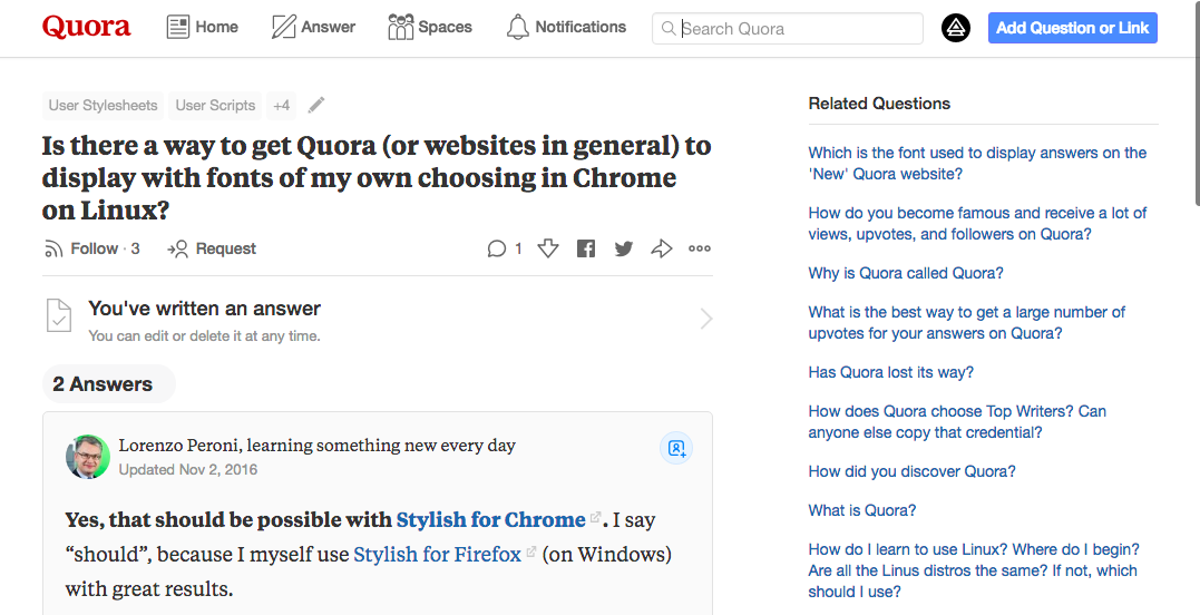 Quora Ad-free